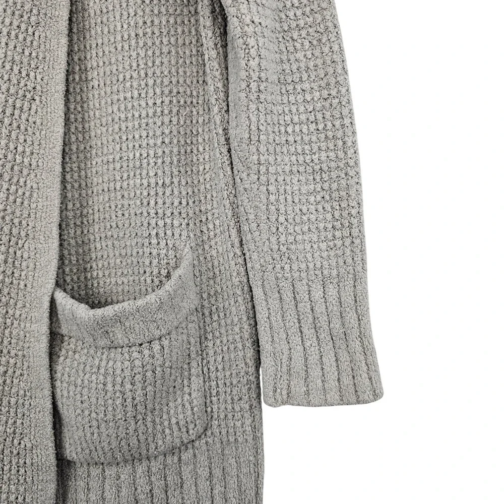 Barefoot Dreams CozyChic Lite Gray Open Front Cardigan Sweater‎